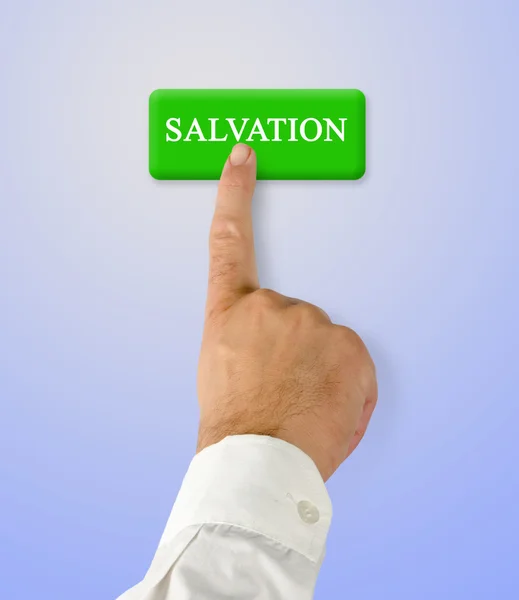Button fo salvation — Stock Photo, Image