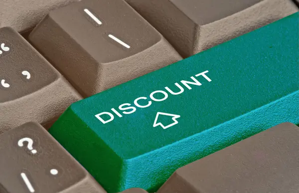 Key for discount — Stock Photo, Image