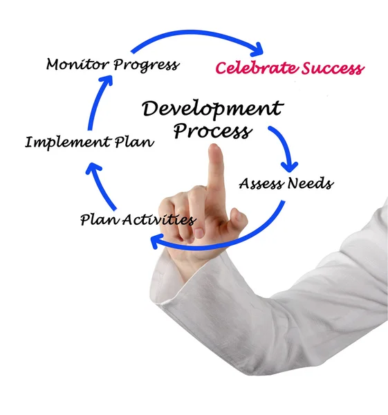 Diagrama del proceso de desarrollo — Foto de Stock