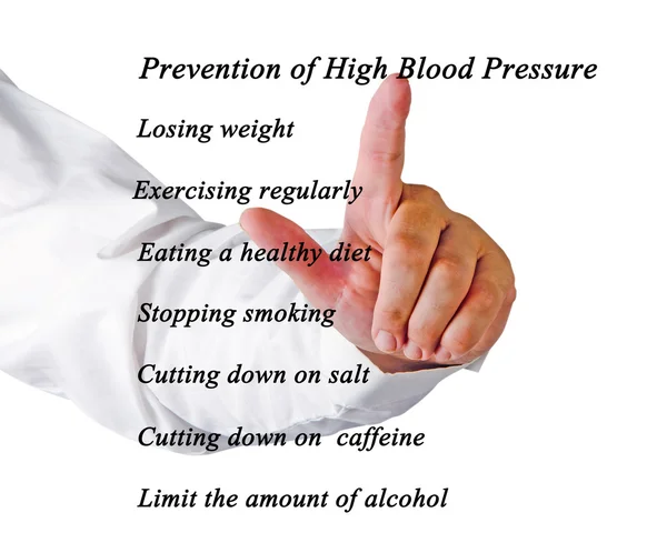 Preventie van hoge bloeddruk — Stockfoto