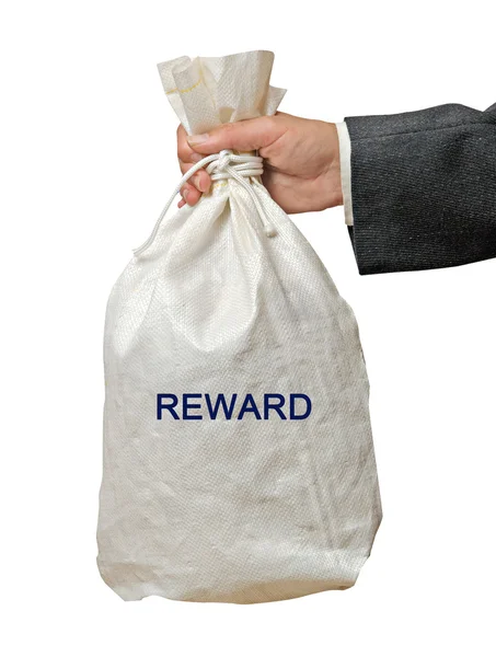 Bolsa con recompensa — Foto de Stock