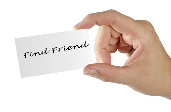 Encontrar amigo — Fotografia de Stock