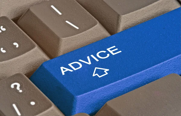Key for advice — Stock Photo, Image