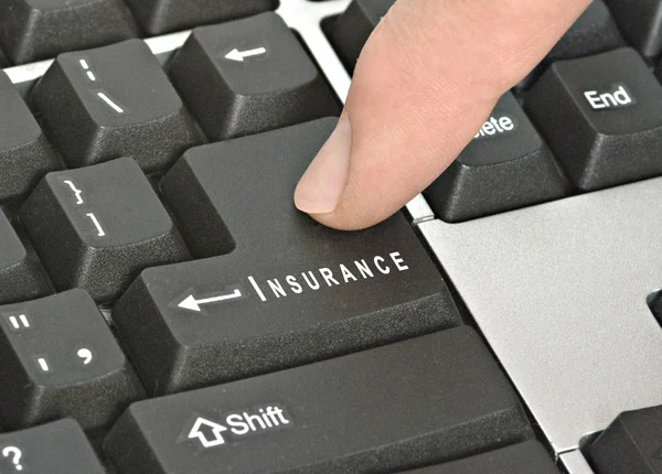 Страхование онлайн — стоковое фото