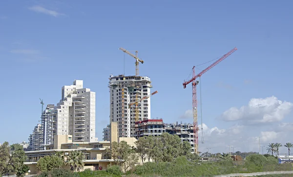 Construção de edifício alto — Fotografia de Stock