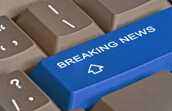 Hot key for breaking news — Stock Photo, Image