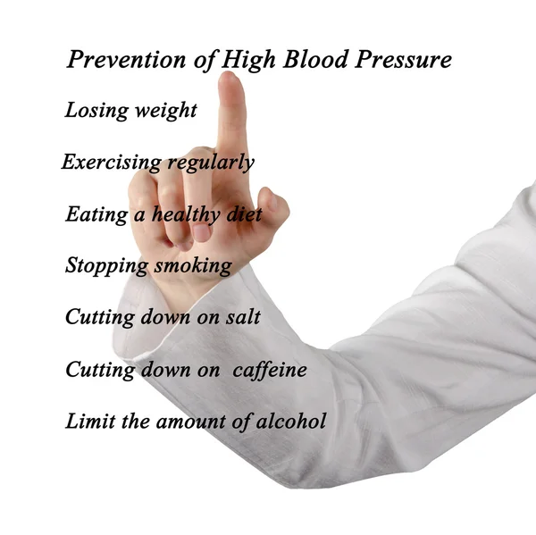 Prevenção da pressão arterial elevada — Fotografia de Stock