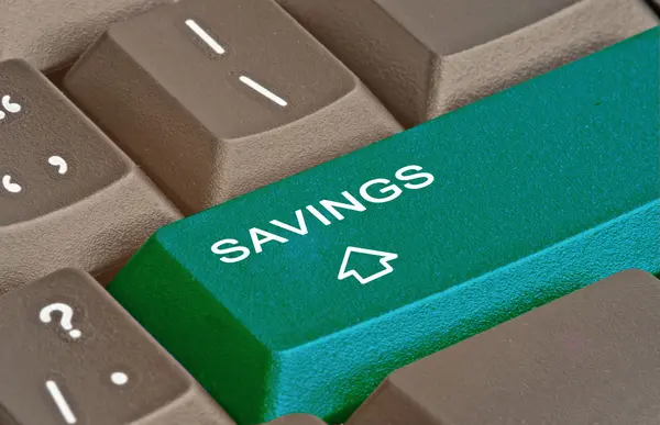 Sneltoets voor besparingen — Stockfoto