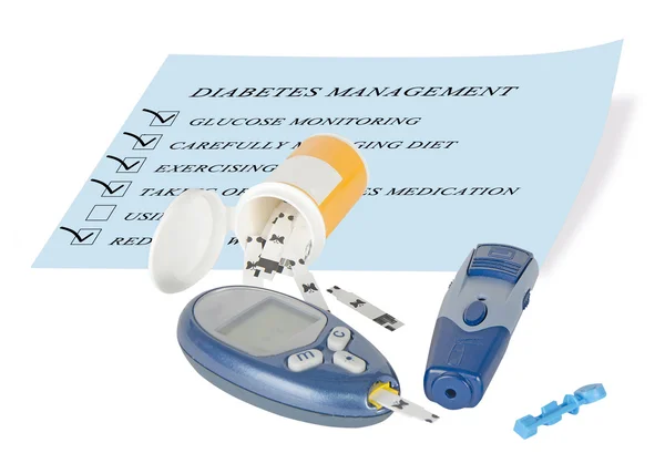 Diabetes management — Stockfoto