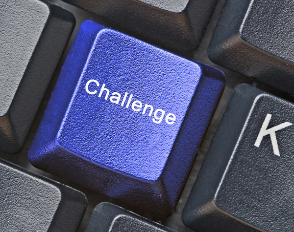 Toetsenbord met sneltoets voor uitdaging — Stockfoto