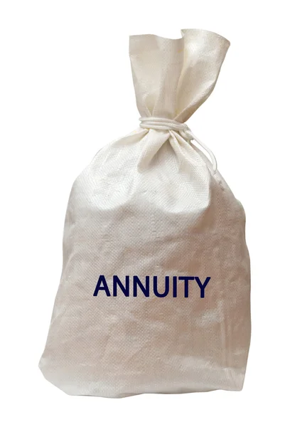 Bag with annuity — Stock Photo, Image