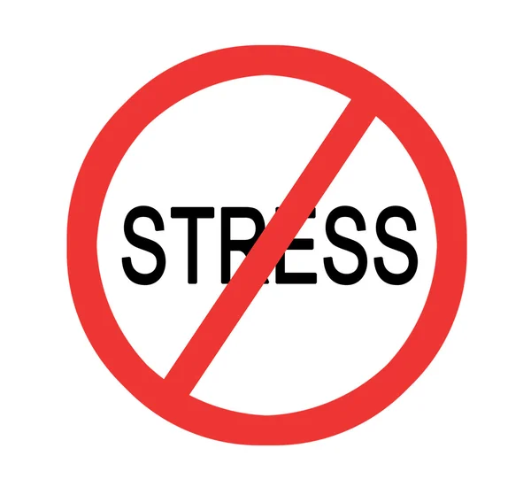 Road sign forbidding stress — Stock Photo, Image