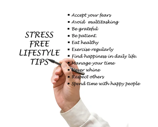 Tipps für einen stressfreien Lebensstil — Stockfoto