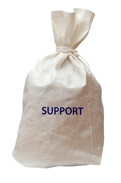 Tasche mit Unterstützung — Stockfoto