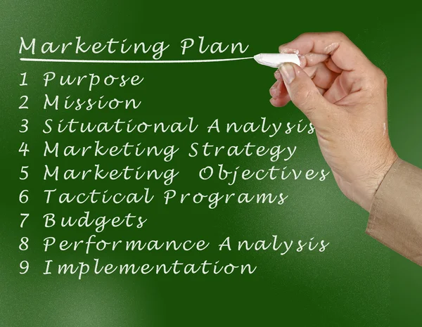 Marketing plan — Stock Photo, Image