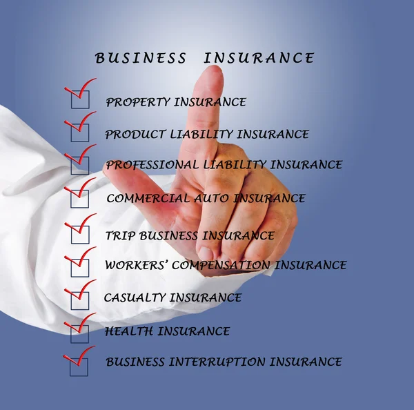 BUSINESS-Versicherung — Stockfoto