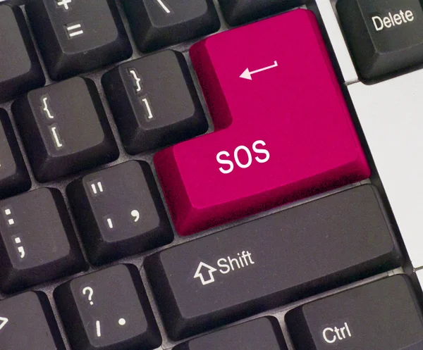 SOS ключ — стокове фото