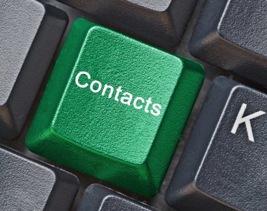 Keyboard with hot key for contacts