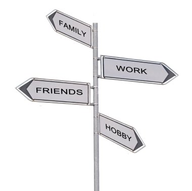 yol işareti için yaşam dengesi