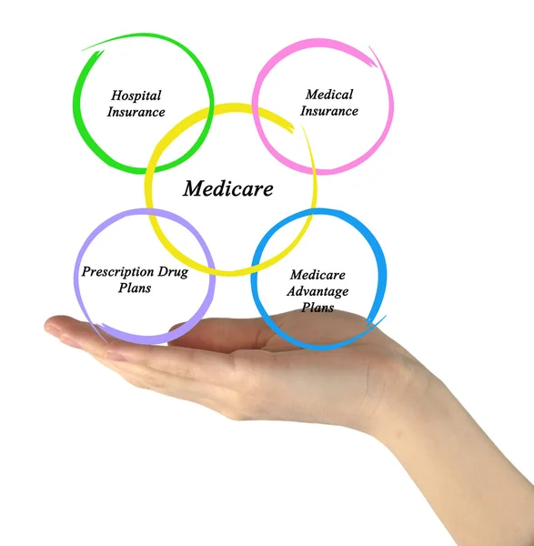 Diagrama de medicare — Fotografia de Stock