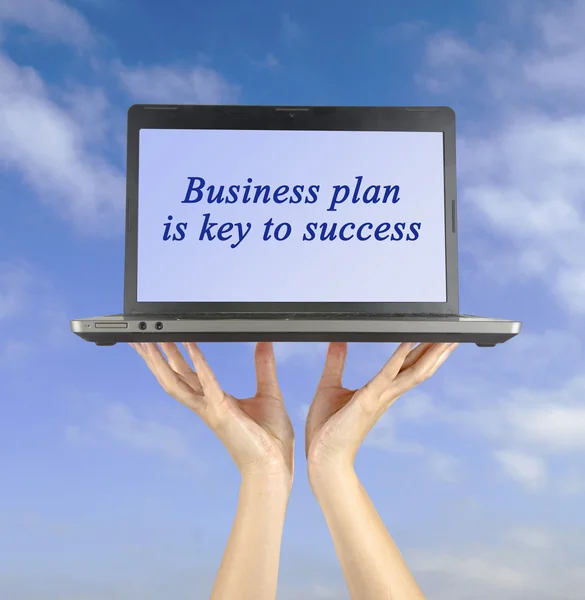 El plan de negocios es clave para el éxito — Foto de Stock