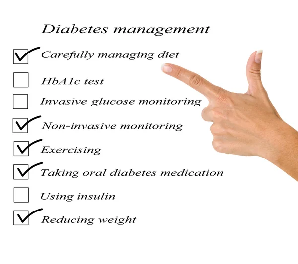 Gestão da diabetes — Fotografia de Stock