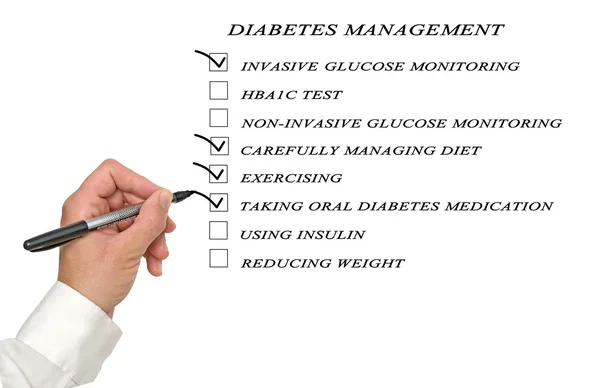 Gestione del diabete — Foto Stock