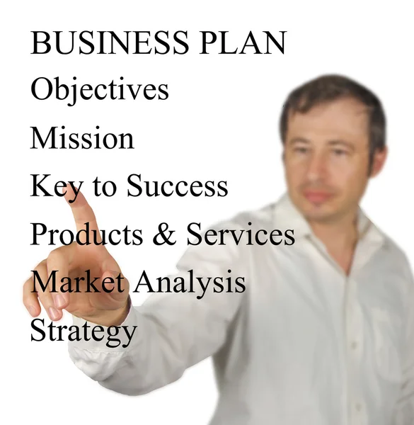 Presentation of business plan — Stock Photo, Image