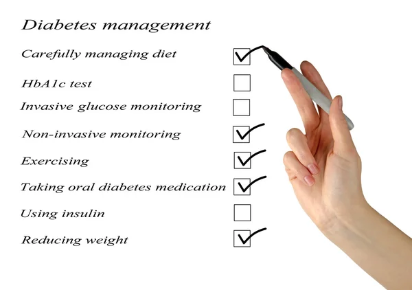 Control de la diabetes — Foto de Stock