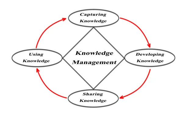 Schema di gestione della conoscenza — Foto Stock