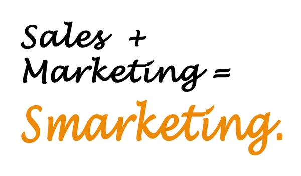 Értékesítési és marketing smarketing — Stock Fotó