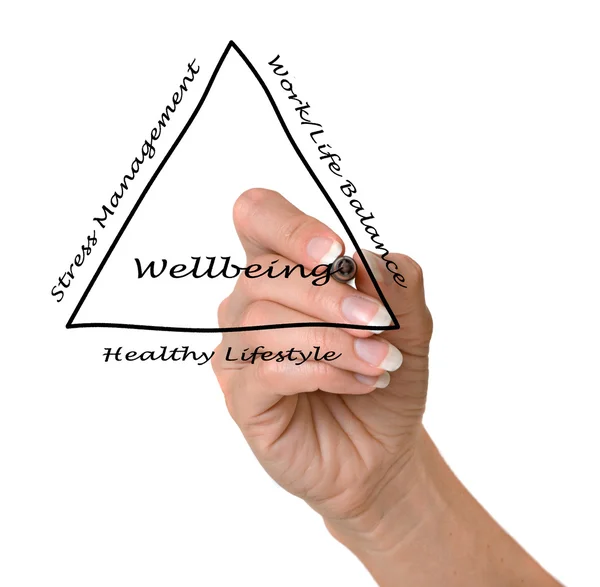 Diagrama de bem-estar — Fotografia de Stock