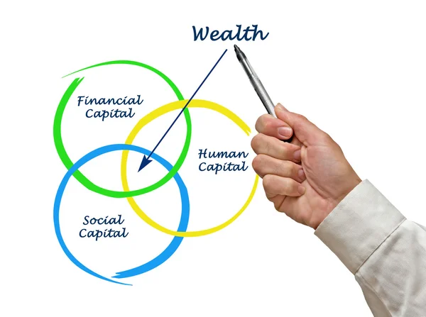 Vermögensdiagramm — Stockfoto