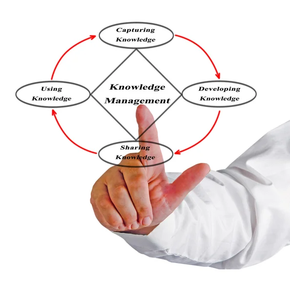 Diagrama de gestão do conhecimento — Fotografia de Stock