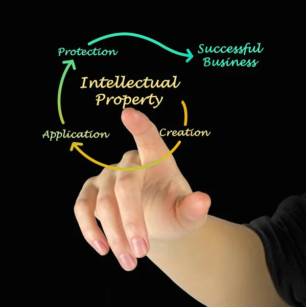 Intellectuele eigendom-diagram — Stockfoto