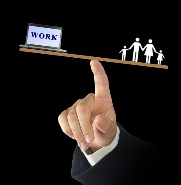 工作和家庭的平衡 — 图库照片