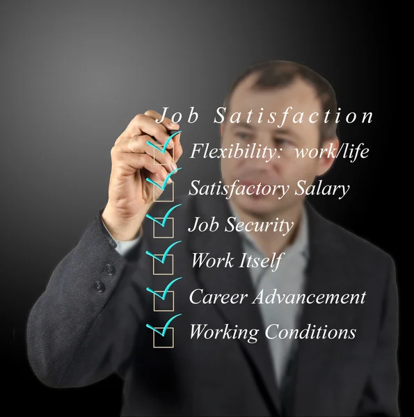 Job satisfaction list — Stock Photo, Image