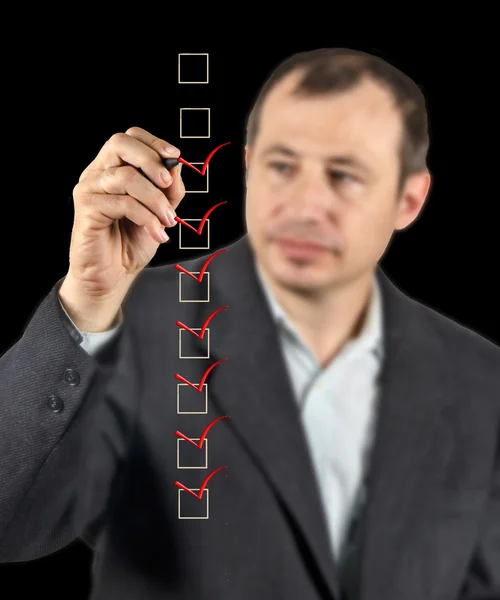 Filling checklist — Stock Photo, Image