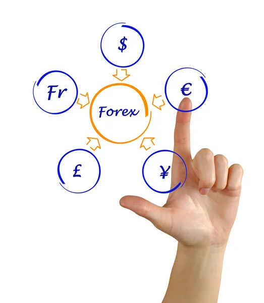 Forex diagram — Stock fotografie