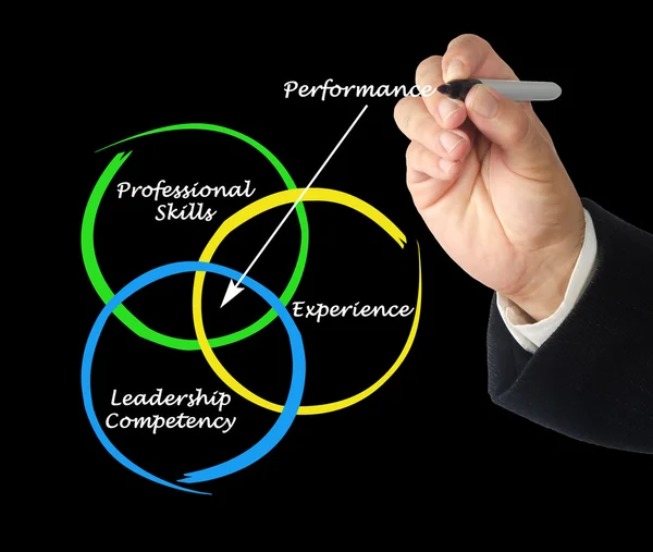 Diagrama del rendimiento — Foto de Stock