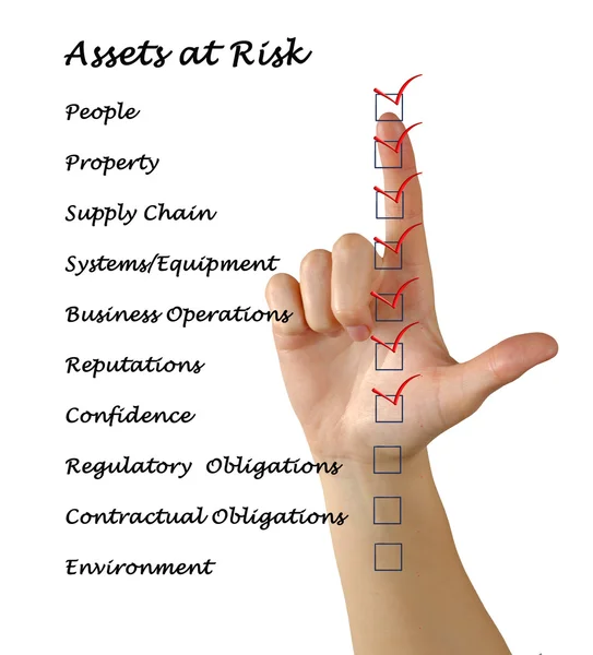 Tillgångar risk — Stockfoto