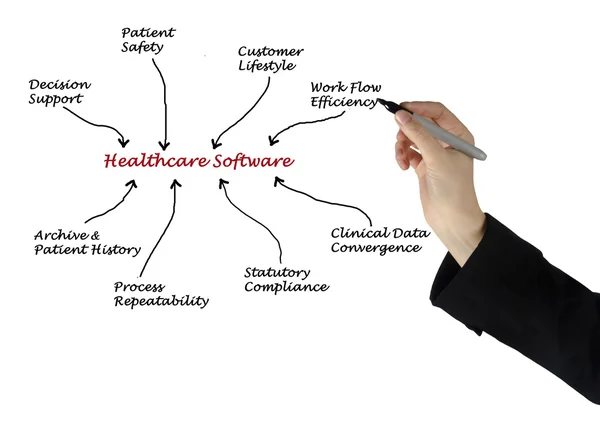 Gesundheitssoftware — Stockfoto