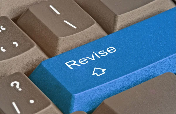 Keyboard with key for revision — Stock Photo, Image