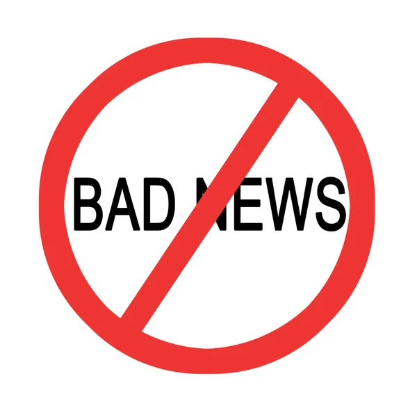 Stopping bad news — Stock Photo, Image