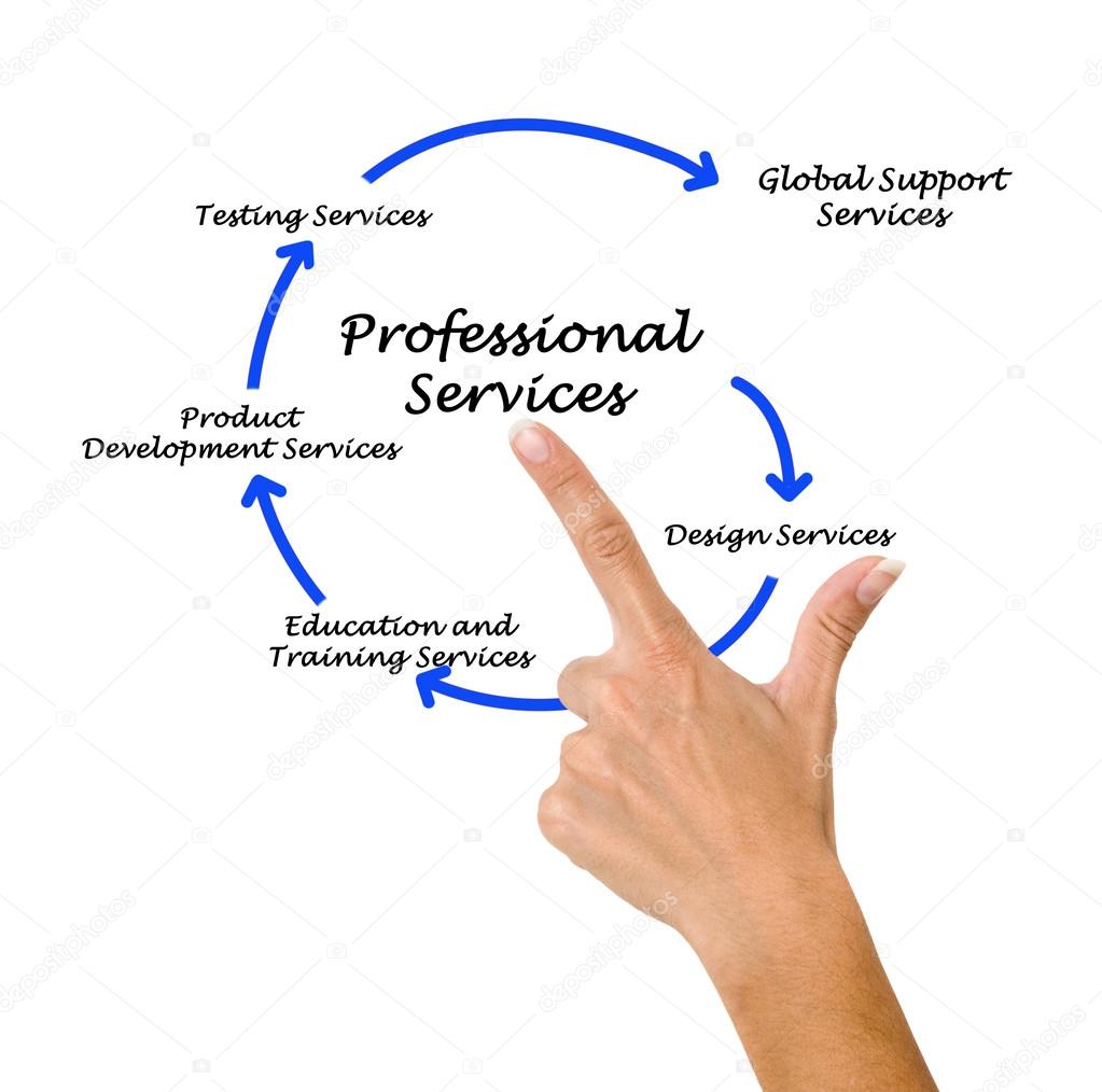 Diagram of professional services Stock Photo by ©vaeenma 46409101