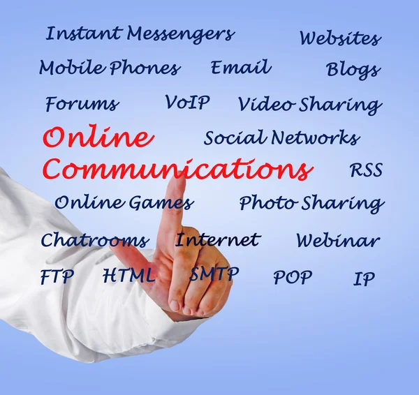 Online communications — Stock Photo, Image