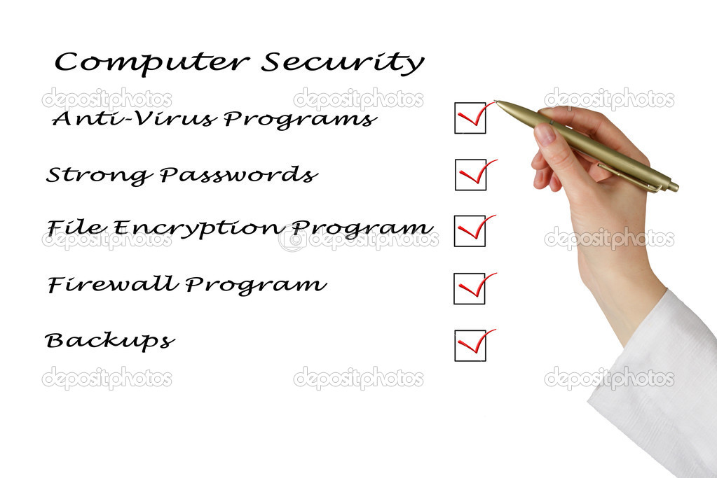 Checklist for computer security