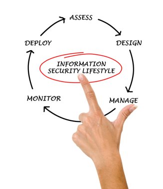 bilgi güvenliği yaşam döngüsü diyagramı
