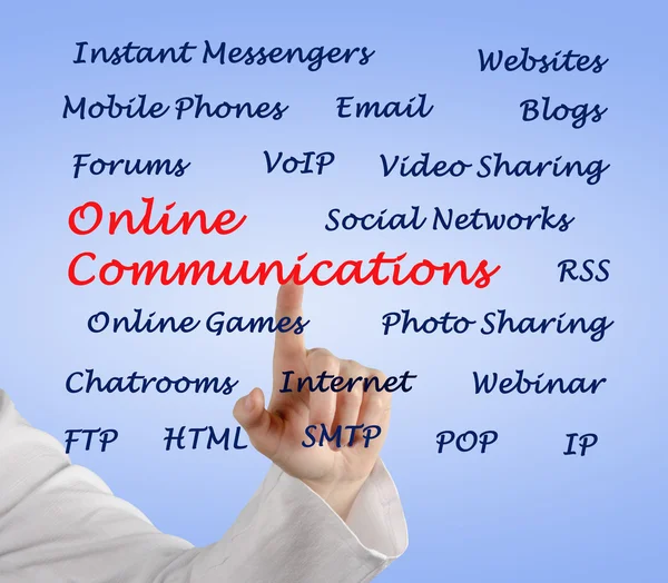 Online kommunikation — Stockfoto