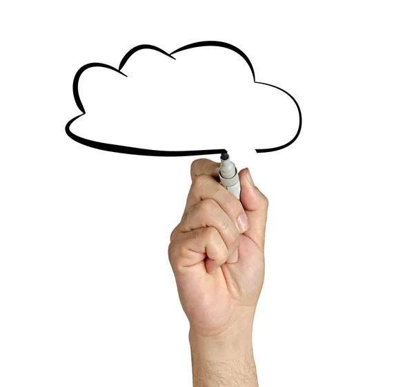 Drawing cloud — Stock Photo, Image